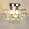 Crystal Ceiling Lamp Chandelier Flush Mount 3 Light Ф30cm Hallway Living room