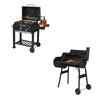 Barbecue Grill Charcoal BBQ Grill Trolley w/ Wheel Portable Garden Camping Party