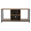 Industrial TV Entertainment Stand TV Cabinet Living Room Side Table with Shelves