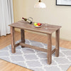 Wooden Dining Table Large Computer Desk Writing Workstation with Hollow Design