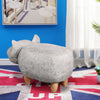Lovely PU Animal Footstools Padded Stools Ottomans Wood Legs Kids Toy Gift