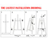 Studio Easel Display Art Craft Artist Cafe Wedding Painting Stand Adjust Wooden