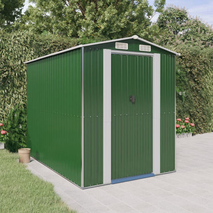 Garden Shed Green 192x274x223 Galvanised Steel O4O2
