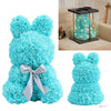 Lovely Bunny LED Rose Teddy Toy Rabbit Flower Animal Doll Kids Birthday Gift Box