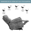 Power Lift Recliner Chair for Elderly Armchair Reclining Sofa Grey NS