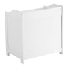 WHITE WOODEN TOY BOX STORAGE UNIT CHILDRENS KIDS CHEST BOXES BENCH STRONG UK