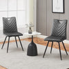 Set of 4 Dining Chairs Velvet Padded Modern Home Kitchen Legs