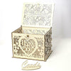 Wedding Card Box DIY Gifts Wooden Money Box with Lock Decoration Party Supplies