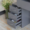 Dressing Table With Drawers Mirror Stool Set Makeup Desk Vanity Table Bedroom