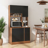 Kitchen Cabinet Storage Cupboard Cabinet Tall Buffet Hutch Pantry Sideboard