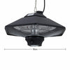 Hexagon Ceiling Hanging Electric Patio Heater 2000W Halogen Warmer W/ LED Lights