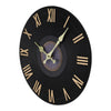 30cm Garden Wall Station Retro CD Record Open Face Decor Indoor Outdoor Clock UK