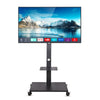 Adjustable Mobile Tall TV Stand Rolling Cart Trolley for 32-70 inch with Bracket