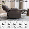 Electric Recliner Chair Sofa TV Armchair Cinema Chair with 2 Cup Holders Grau