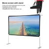 Projector Screen with Stand 100 inch Outdoor Indoor Movie Projection Screen 16:9