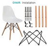 Dining Table and Chairs 4 6 Set Wooden legs Retro dining Room Chair Grey Kitchen