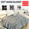 Cosy Blanket Faux Fur Fleece Throw Sofa Bed Mink Soft Warm Single Double &King