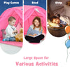 Kids Bed Tunnel Tent Portable Pop Up Playhouse with Double Mesh Curtain and Bag