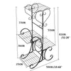 4 Tier Metal Plant Stand Display Shelf Pot Home Garden Holder Indoor Outdoor UK