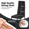 6PCS Kitchen Dining Chairs PVC Leather High Back Dining Chairs w/ Padded Seat