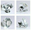 CRYSTAL DIAMOND GLASS DOOR KNOBS CUPBOARD DRAWER FURNITURE HANDLE CABINET