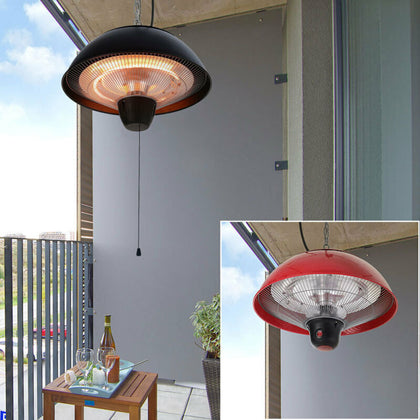 Patio Heater Ceiling Hanging Lights 1500W Halogen Indoor Outdoor Electric Warmer