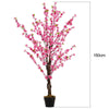 Large Artificial Pink Blossom Tree 5FT in Pot IndoorOutdoor Tree Cherry Plant UK