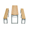 3PCS Outdoor Picnic Table Backrest Bench Portable Folding Camping Patio Beer Set