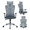 Ergonomic Office Chair Breathable Mesh Desk Chair High Back Computer Chair Grey