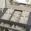 4 Layers Large Jewellery Boxes Storage Organizer Case Cabinet w/Portable Box
