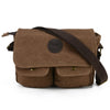 Mens Canvas Shoulder Messenger Bag Vintage Military Satchel Briefcase Handbag