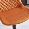 2x Breakfast Bar Stools Velvet Swivel Gas Lift Chairs Kitchen Pub Cafe Barstools