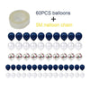 61Pcs Balloons Garland Arch Kit Latex Balloon White Blue Confetti Party Ballon