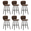 1/2/4/6x Bar Stools Gas Lift Swivel Faux Leather Kitchen Breakfast Counter Salon