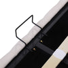 Ottoman Bed Frame Gas Lift Up Storage Double Size Beige Fabric Upholstered Bed
