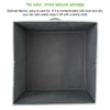 4Pcs Non-woven Fabric Square Canvas Foldable Storage Cubes Box Collapsible Grey