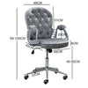 Velvet Adjustable Office Chair Swivel Office Study Computer Desk Chair Ergonomic
