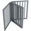 Foldable Dog Gate 3/4Panel Pet PlayPen Fence Safety Barrier Room Divider w/ Feet