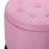 Round Storage Pouffe Stool Ottoman Dressing Table Chair Footrest Stool Footstool