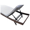 2M Backrest Adjustable Rattan Sun Lounger Recliner Chair Day Bed Chair w/Cushion