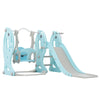 4 in 1 Kids Toddlers Swing & Slide Climber Set w/ Basketball Hoop In/Outdoor NW