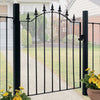 High and Wide Garden Gate Wrought Iron Metal Garden Side Gates Safety Door Yard