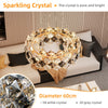 Diamond Crystal Chandelier Large Pendant Ceiling Light Duplex House Living Room