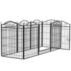 Dog Playpen Pet Kennel Crate Folding Barrier Fencing Garden Expanding Gate Pen