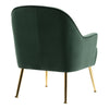 Green Velvet Accent Tub Chair Tulip Seat Armchair Reception Room Leisure Sofa