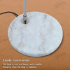 Retro Arch Design Reading Light Floor Lamp Dome Lampshade Marble Standing