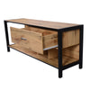 Industrial Wood TV Cabinet TV Stand Entertainment Unit Large Tabletop Storage ZE