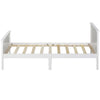 Wooden Bed Frame Solid Pine White Single Double Shaker Style Bedroom Furniture