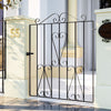 High and Wide Garden Gate Wrought Iron Metal Garden Side Gates Safety Door Yard