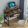 Office Home Computer Desk Working Table Workstation with Shelf and Keyboard Tray